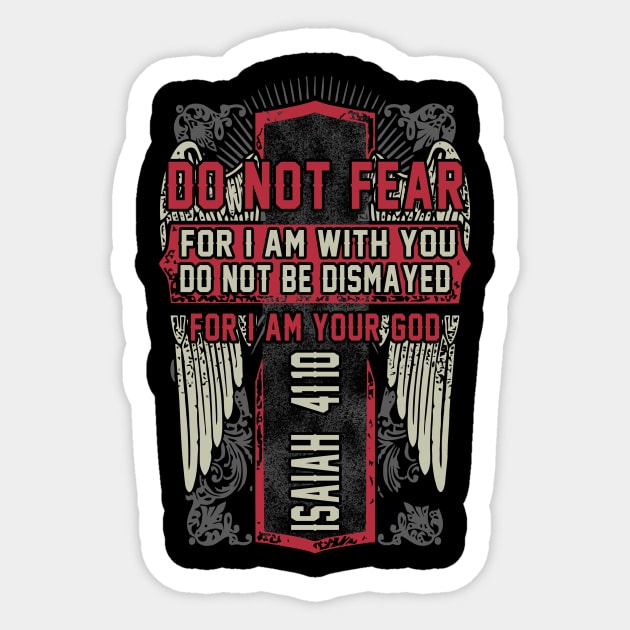 Do Not Fear Scripture Church Religious Worship Gift Sticker by JackLord Designs 